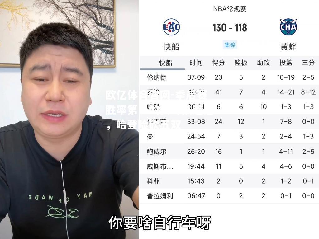 季后赛胜率第一的黄蜂队遭虐，哈登险砍五双